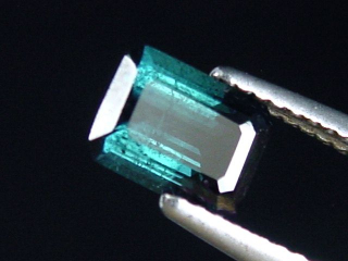 Indigolith / blauer Turmalin 1,05 Ct. Oktagon 6,5 x 5 mm Brasilien
