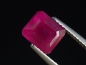 Preview: Ruby 3,45 Ct. octagon - fine red pink - treated