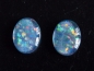 Preview: Opal pair 10 x 8 mm oval cabochon triplet - Australia