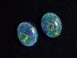 Preview: Opal pair 10 x 8 mm oval cabochon triplet - Australia