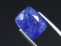 Preview: Tanzanite 5,88 Ct. vibrant finest color antique cut