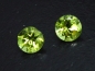 Preview: Peridot pair 2,00 Ct. round B-quality