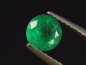 Preview: Emerald 0,83 Ct. fine green round Colombia