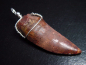 Preview: Carcharodontosaurus tooth pendant 925 silver - 6,0 cm - Carcharodontosaur Dinosaur