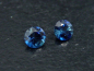 Preview: Blauer Saphir Paar 0,44 Ct. Rund 3,5 mm Sri Lanka