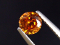 Preview: Spessartit Granat 0,70 Ct. leuchtend orange 5 mm Rund Tansania