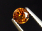 Preview: Spessartit Granat 0,56 Ct. leuchtend orange 4,5 mm Rund Tansania