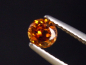 Preview: Spessartit Granat 0,56 Ct. leuchtend orange 4,5 mm Rund Tansania