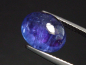 Preview: Tansanit 4,89 Ct. Spitzenfarbe 11 x 9 mm Oval Cabochon