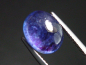 Preview: Tansanit 4,89 Ct. Spitzenfarbe 11 x 9 mm Oval Cabochon