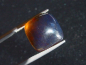 Preview: Blue Amber 7,00 Ct. - 15 mm cushion cabochon