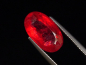 Preview: Rhodonit 6,23 Ct. Kirschrot Oval - Minas Gerais, Brasilien