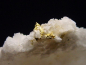 Preview: Gold crystalline in Quartz specimen 21 mm - Brusson, Val d'Aosta, Italy