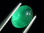 Preview: Smaragd 1,68 Ct. feines Grün 8 x 6 mm Oval Cabochon Brasilien