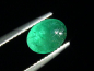 Preview: Smaragd 1,68 Ct. feines Grün 8 x 6 mm Oval Cabochon Brasilien