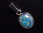 Preview: Opal pendant 10 x 8 mm oval cabochon triplet - Australia