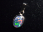 Preview: Opal / Edelopal Anhänger 10 x 8 mm Oval Cabochon Triplette - Australien