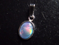 Preview: Opal / Edelopal Anhänger 10 x 8 mm Oval Cabochon Triplette - Australien