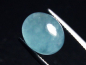 Preview: Aquamarin 7,05 Ct. 12 x 10 mm Oval Cabochon