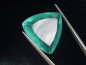 Preview: Fluorite 45,81 Ct. intense blue green facet cut - Hesselbach, Germany