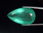 Preview: Fluorite 60,61 Ct. intense blue green facet cut - Hesselbach, Germany