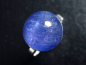 Preview: Tansanit Ring 10,16 Ct. runder Cabochon 925 massiv Silber - Größe offen anpassbar