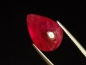 Preview: Ruby 11,50 Ct. pear cabochon - fine red - treated