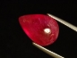 Preview: Ruby 11,50 Ct. pear cabochon - fine red - treated