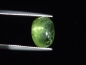 Preview: Peridot cat's eye 6,36 Ct. - apple green - oval cabochon