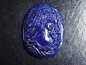 Preview: Lapislazuli Kamee 44,42 Ct. griechische Göttin 34 x 25,5 mm