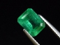 Preview: Emerald 1,68 Ct. fine green 8 x 6 mm octagon Colombia