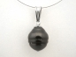 Preview: Tahitian pearl pendant - genuine 14 mm pearl in 925 Silver