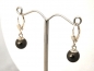 Preview: Tahitian pearl earrings - perfect round 8 mm pearls in 925 Silver