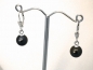 Preview: Tahitian pearl earrings - perfect round 8 mm pearls in 925 Silver