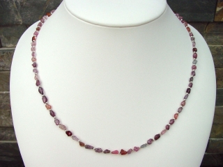 Spinel necklace 56,90 Ct. modern with silver