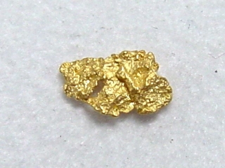 Gold nugget 5 mm - Kaareoja, Lappia, Finland