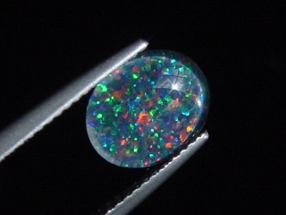 Opal 10 x 8 mm oval cabochon triplet - Australia