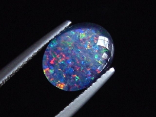 Opal 10 x 8 mm oval cabochon triplet - Australia