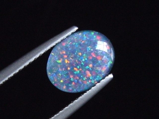 Opal 10 x 8 mm oval cabochon triplet - Australia