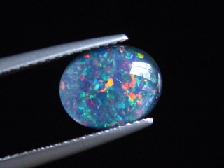 Opal 10 x 8 mm oval cabochon triplet - Australia