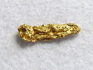 Gold nugget 6 mm - Ruihtu-Äytsi, Lappia, Finland