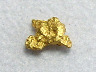 Gold nugget 4,5 mm - Ruihtu-Äytsi, Lappia, Finland