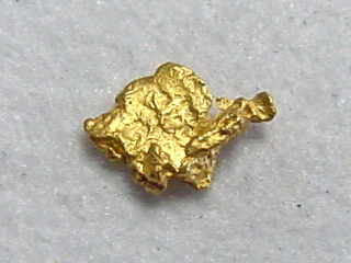 Gold nugget 4,5 mm - Kaareoja, Lappia, Finland