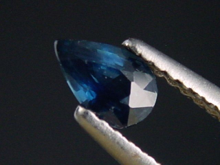 Blue Sapphire 0,48 Ct. pear Australia