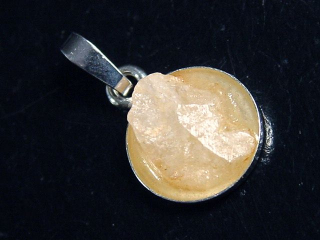 Phenakite crystal pendant 925 silver 18 mm - Piracicaba, Minas Gerais, Brazil