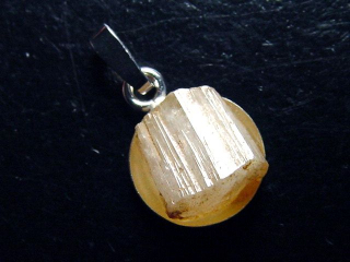 Phenakite crystal pendant 925 silver 18 mm - Piracicaba, Minas Gerais, Brazil