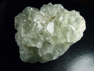 Fluorit Stufe 76 mm wasserklare Kristalle - Xianghualing, Hunan, China