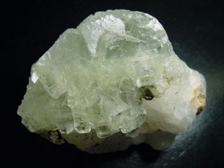 Fluorite specimen 89 mm waterclear crystals - Xianghualing, Hunan, China