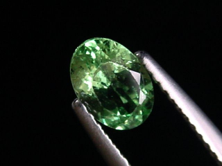 Tsavorite Garnet 0,88 Ct. top color oval