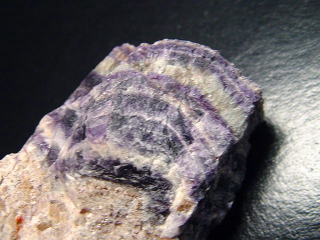 Fluorite specimen 54 mm multicolor banded - Sulzbach, Germany